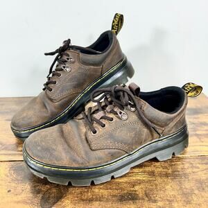 Unisex Dr. Martens Reeder Utility Shoes Dark Brown Crazy Horse Mens 6 Womens 7